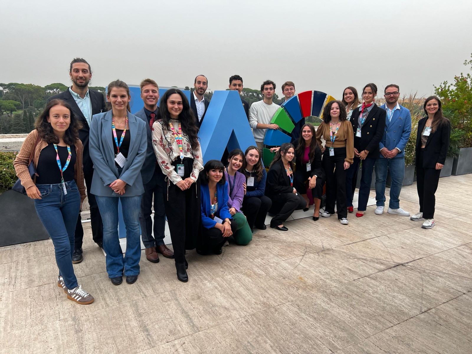 The YAS delegation at the World Food Forum 2024 — FAO Headquarters, Rome
